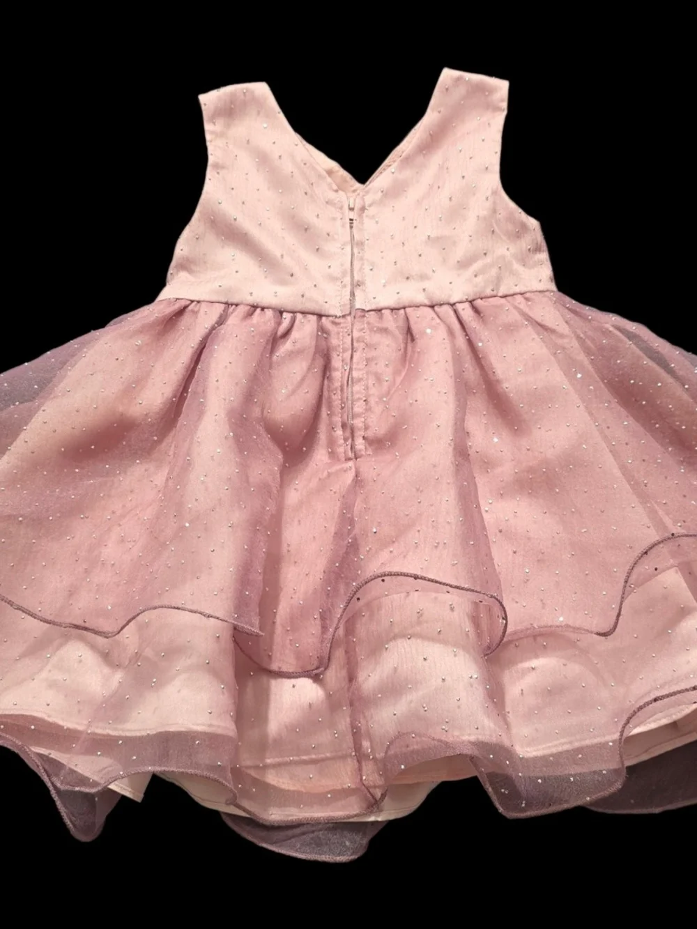 Rare Editions dusty pink sparkle party dress girls 2T